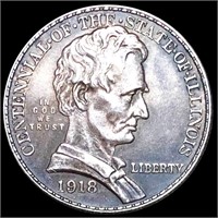 1918 Lincoln Half Dollar NEARLY UNCIRCULATED