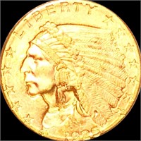 1925-D $2.50 Gold Quarter Eagle CLOSELY UNC