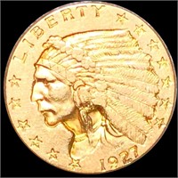 1927 $2.50 Gold Quarter Eagle CLOSELY UNC