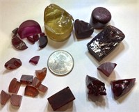 Pink Synthetic Corundum, Fire CZ, & More