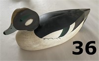 WOOD CARVED WORKING  DUCK DECOY
