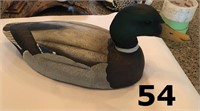 WOOD CARVED WORKING DECOY