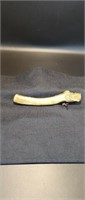 Vintage Japanese staghorn carved pipe case
With