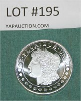 1 TROY OZ. SILVER ROUND - MORGAN DOLLAR DESIGN