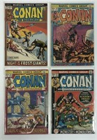 Lot of 4 Vintage Conan The Barbarian Comic Books