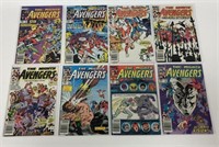 8 Vintage The Mighty Avengers Comic Books W/ Runs