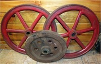(Lot of 3) Engine Fly Wheels