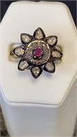 $1750 Appraised Diamond and Ruby Ring