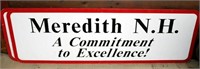 (Lot of 2) Metal Meredith, NH Signs
