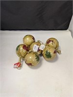 6 brand new rustic Xmas orniment