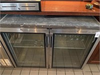 Self-Contained Two Door Back Bar Cooler
