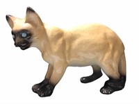 Italian Ceramic Siamese Cat