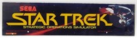 * Vintage Sega Star Trek Arcade Machine Sign