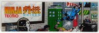 * Vintage Tecmo Ninja Gaiden Arcade Machine Sign