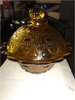 Yellow Glass Bowl (5" x 6.5")