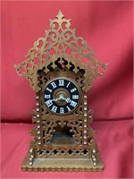 Charming handcrafted table clock