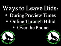 Ways to Leave Bids