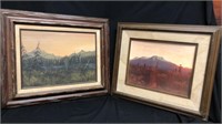 2 Alaskan Scenery Painting and Photo