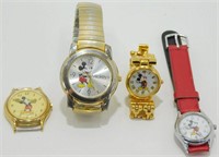 Mickey Mouse Watch Lot - 3 Running with New