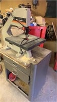 Black and Decker 12” Band Saw on rolling box