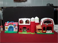 Mattel Fisher Price Little People Barns & ABC Scho