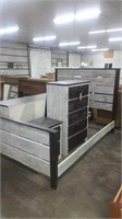 New Weathered White 4 Piece Bedroom Set