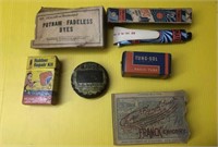 Vintage lot of advertising tins and boxes Monkey