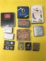Vintage lot of advertising matches and Cigarette