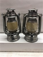 Lot of 2 battery operated lanterns untested