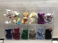 Lot of beanie babies with tags and plastic