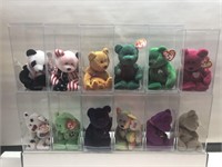 Lot of 12 beanie babies With tags and protective