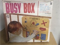 Vintage busy box baby toy original box