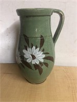 Vintage studio pottery hand-painted floral