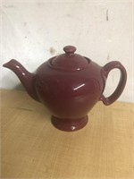 Vintage burgundy McCormick tea pot