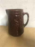 Vintage pottery grape cluster pitcher