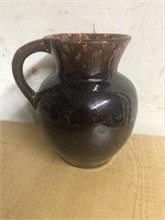 Vintage brown pottery pitcher Bennington?