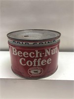 Vintage advertising  Beechnut coffee can with lid