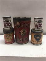Vintage  a lot of advertising Snuff tins and