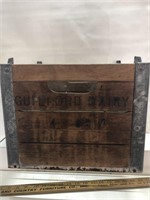 Vintage advertising Guilford dairy milk crate