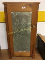 Metal face storage cabinet