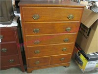 Old 1940's 5-drawer chest (46in tall x 33in wide)
