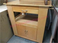 Modern rolling kitchen utility cart w/ drawer