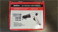 NEW True Power Air Hammer With 5 Chisels