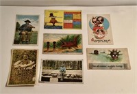 7 Black Americana Antique Post Cards L16A
