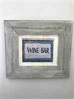 Artist Signed Wine Bar Wall Art L15E