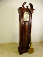 Sligh Brand Tall, Wood Grandfather Pendulum Clock