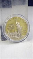1986 Ellis Island $1 Silver Round
