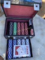 Poker Set in Case, very nice