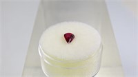 Pear Shape Genuine Ruby .75 Ct, Natural Color