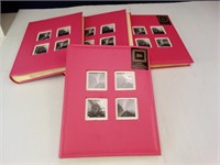 Pink leather photo albums (4)